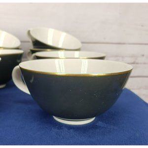 Syracuse Nocturne Cup 704895 Blue White‎ Gold Trim Lot Bundle of 12 Cups